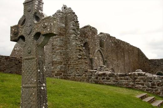 High Cross and Abbey, Clonmacnoise Monastic Site