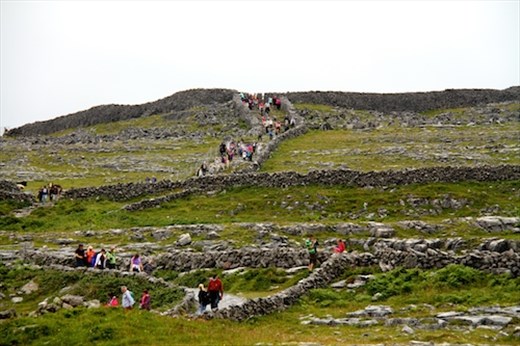 Under siege, Dun Aonghasa Fort, Innishmore