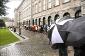 Waiting in the rain to see the Book of Kells, Trinity Library, Dublin: by vagabondstoo, Views[256]