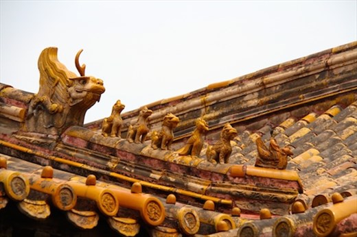 Gable carvings, Forbidden City, Beijing