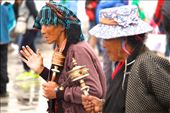 Pilgrims on Barkhor Circuit, Lhasa: by vagabondstoo, Views[559]