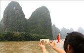 The scene depicted on the 20 yuan note, Li River cruise: by vagabondstoo, Views[445]