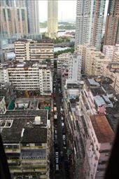 Kowloon, kind of slummy from our hotel window: by vagabondstoo, Views[575]
