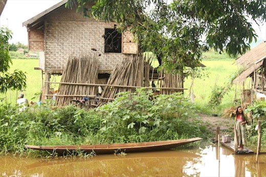 Waterfront property near Inle Lake