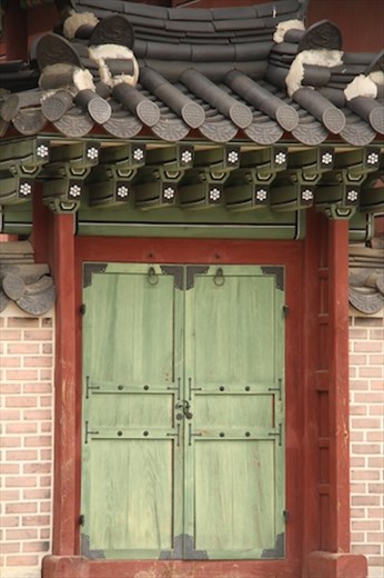 Behind the green door, Changdeokgung Palace