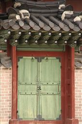 Behind the green door, Changdeokgung Palace: by vagabondstoo, Views[469]