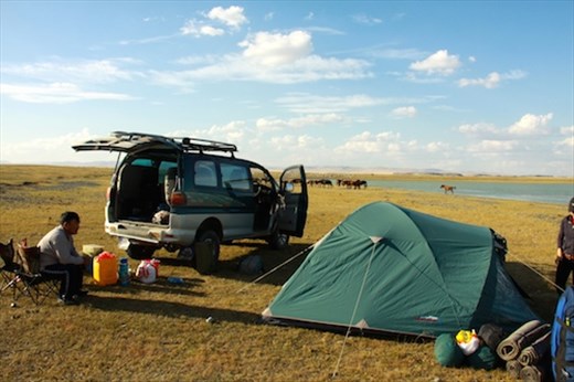 The tent was our home for 3 nights, Gun Galuut Nature Reserve