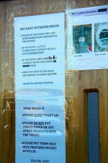 Shit doesn't just happen, three pages explaining how to poop