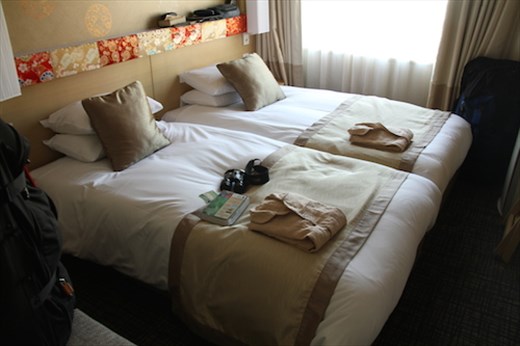 Hotel Grand Bach, cramped but cute, Kyoto