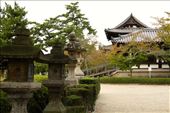 Stone lanterns, Horyuji Temple: by vagabondstoo, Views[525]