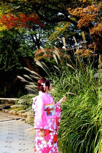 Woman in kimono, Kyoto