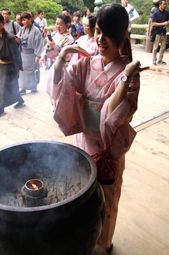 Purifying the soul, Kiyomizu-dera, Kyoto