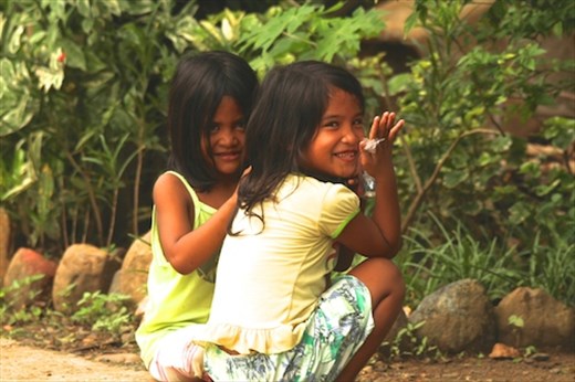 Local beauties, Sabang, Palawan