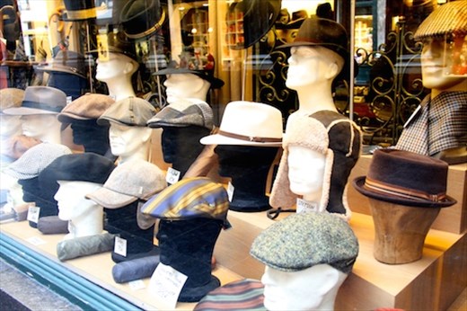 Hand-made hats, Galleries St. Hubert, Brussels