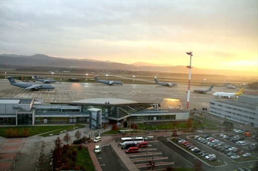 Ramstein Air Base from our window
