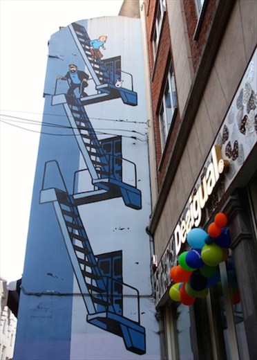Local hero, Tin Tin, Brussels