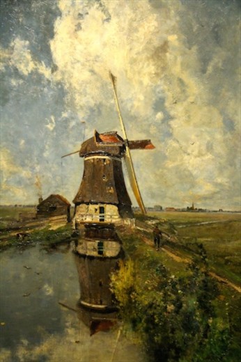 Painting of a windmill, Rijksmuseum, Amsterdam
