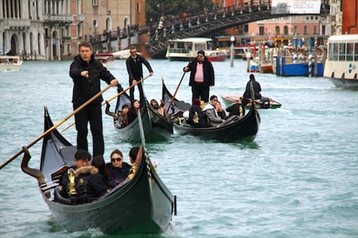 Gondolas on the Grand Canal
