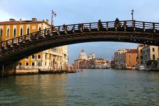 La Salute Church under the Accademia Bridge