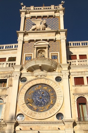Clock tower at St. Mark's square