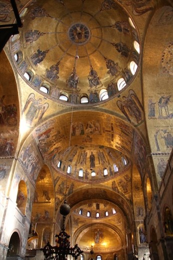 Interior domes of San Marco