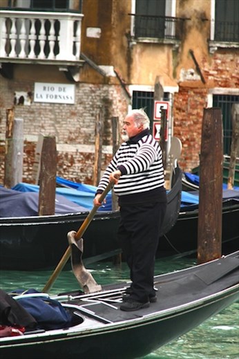 Old school gondolier, Venice