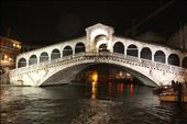 Welcome to Venice; Rialto Bridge at night from the Grand Canal: by vagabondstoo, Views[543]