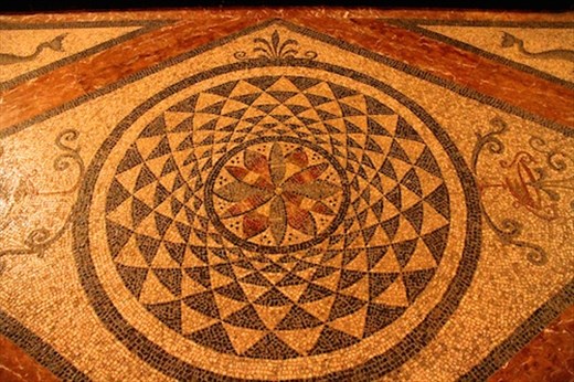 Geometric mosaic, Palace of the Grand Masters, Rhodes