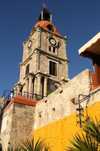 Clock tower, Old City, Rhodes