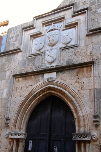 Coat of arms, Street of the Knights, Old City, Rhodes