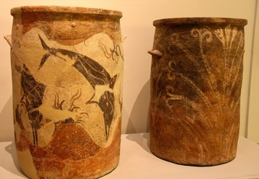 Jars from Akotiri, Santorini Prehistoric Museum