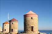 Harorside windmills, Rhodes: by vagabondstoo, Views[184]