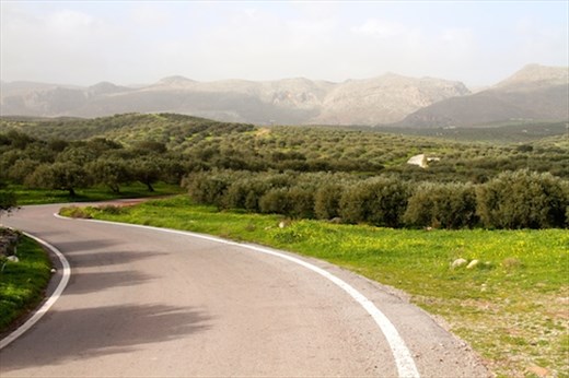 Long and winding road, eastern Crete