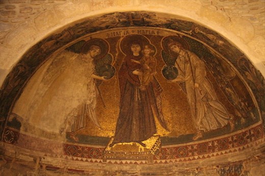 Mosaic of Mary, Byzantine church of Kiti