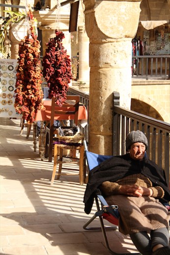 Old woman, Buyak Han, North Nicosia