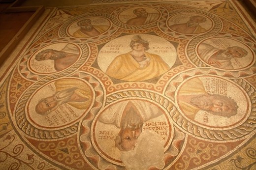 Mosaic of Seven Wise Men, National Museum, Beirut