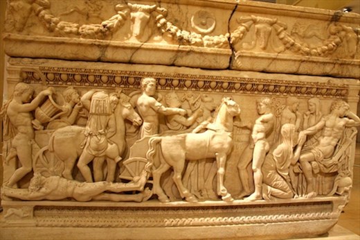 Sarcophagus with Achilles and slain Hero, National Museum, Beirut