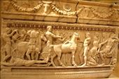 Sarcophagus with Achilles and slain Hero, National Museum, Beirut: by vagabondstoo, Views[751]