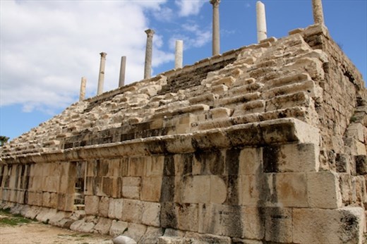 Seat on the 40 yard line, Hippodrome at Tyre