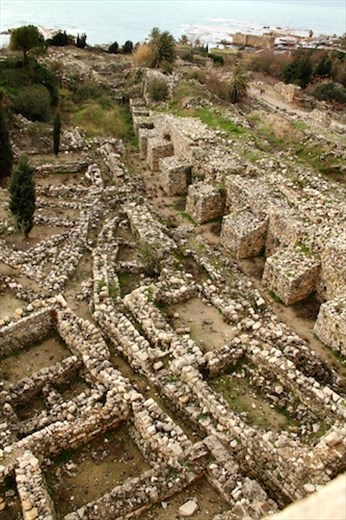 Phoenician wall (2500 BCE) Byblos Archeological Site