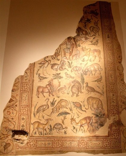 Mosaic with shell holeNational Museum, Beirut