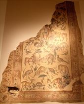 Mosaic with shell holeNational Museum, Beirut: by vagabondstoo, Views[559]