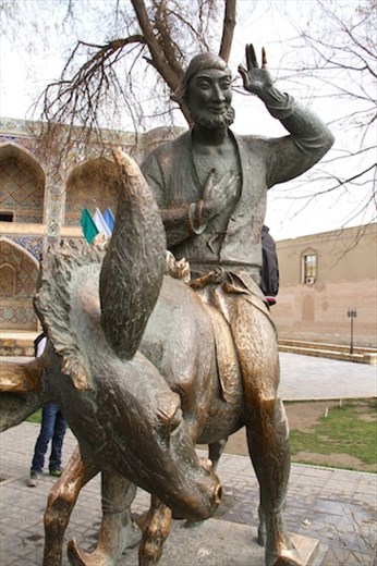 Statue of Joja Nasruddin, Bukhara