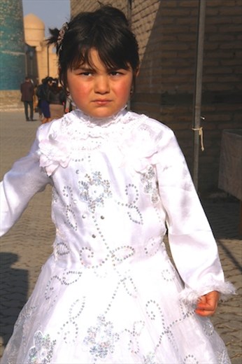 Dressed in white, Navruz in Khiva