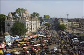 An aerial view from the Charminar. I'ts one place with rush heavy business. : by vaisshu, Views[644]