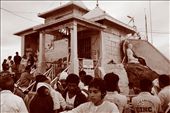 Shrine that houses the foot imprint at the top of Sri Pada / Adam's Peak Mountain; for Buddhist it's the Buddha's, for Hindus it's Shiva's and for the Christians & Muslims it's Adam's: by vajtravels, Views[937]