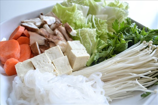 A close-up of the healthy bits