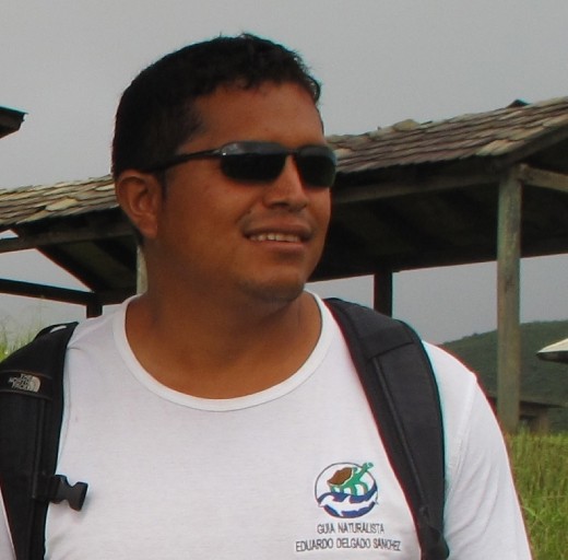 Eduardo, guide to the volcano in the Galapagos