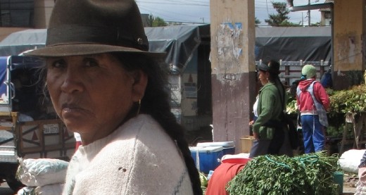 Market vendor in Saquisilí Market