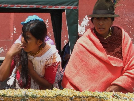 Ecuadorian women with baby